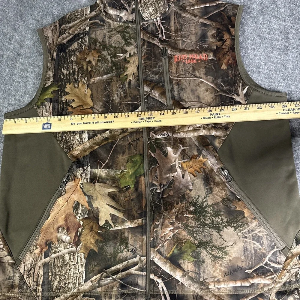 Red Head Scentinel Kanati True Timber Camouflage Zip Vest Mens L Green Camo